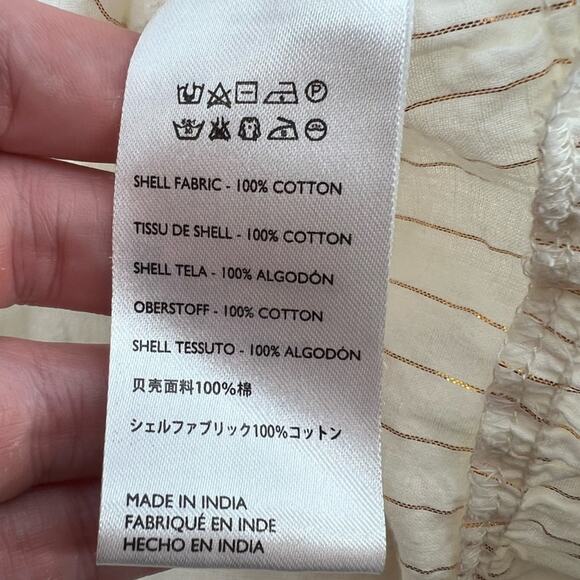 Cleobella Orson Midi Dress Ivory Sz M - Picture 5 of 6